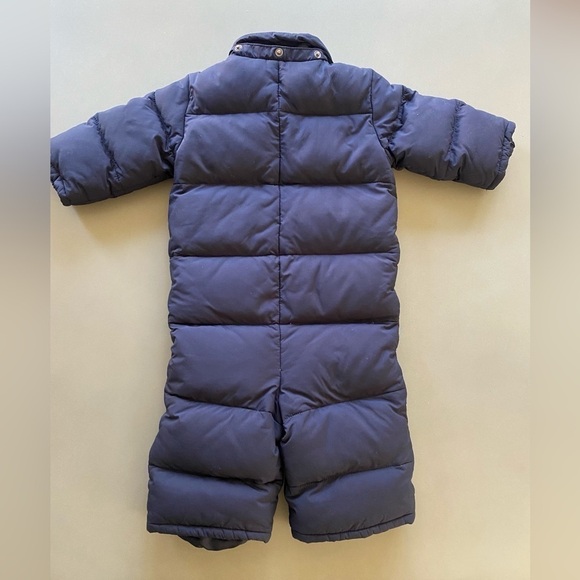 Polo Ralph Lauren Navy Down Puffer Snowsuit 12 months - Picture 4 of 5